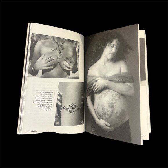 BOOK Mehndi The Art of Henna Body Painting Instructions 30 Designs Carine Fabius - Picture 7 of 7